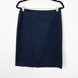 Lands'‎ End Woman's 6 Black Wool Blend Straight Pencil Skirt Career Wear